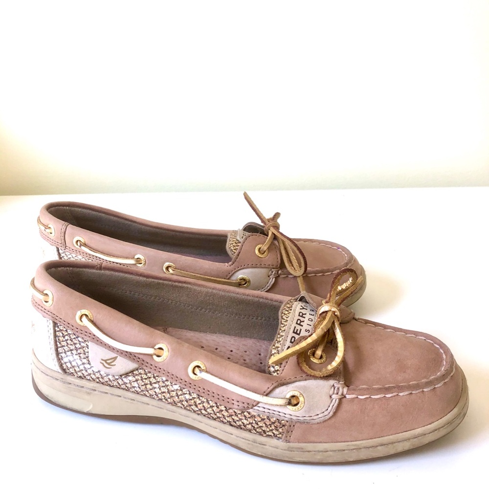 Women's Sperry Topsider Anglefish Gold Glitter